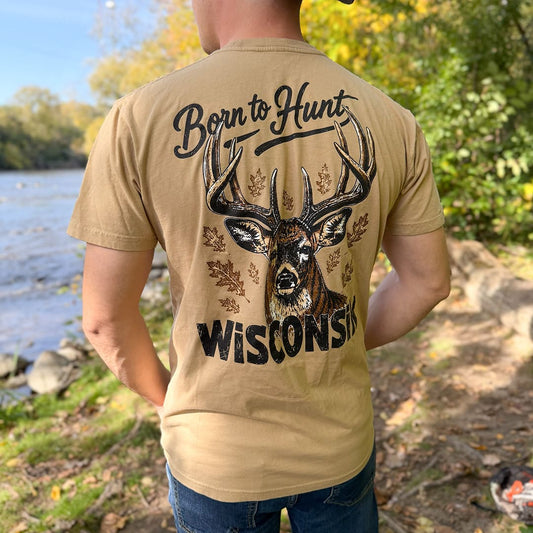 Born To Hunt Wisconsin Tee