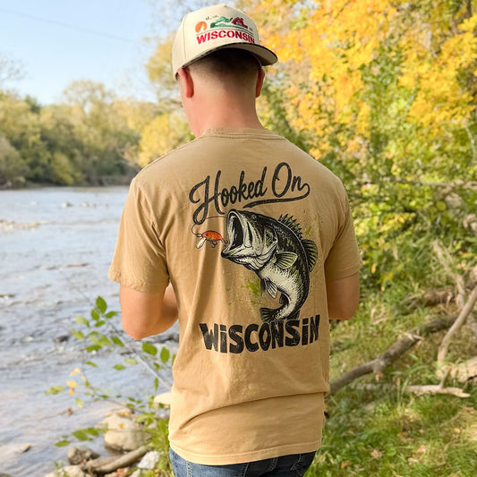 Hooked On Wisconsin Tee